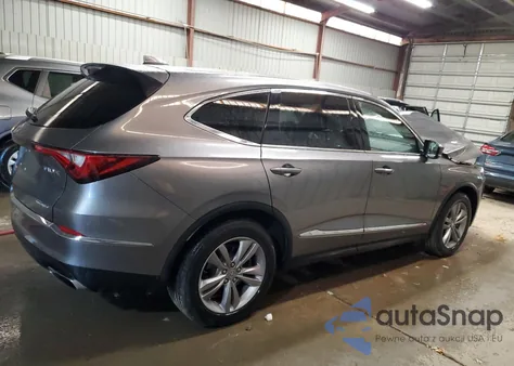 2022 Acura Mdx z USA, uszkodzony, nr VIN 5J8YE1H35NL024326
